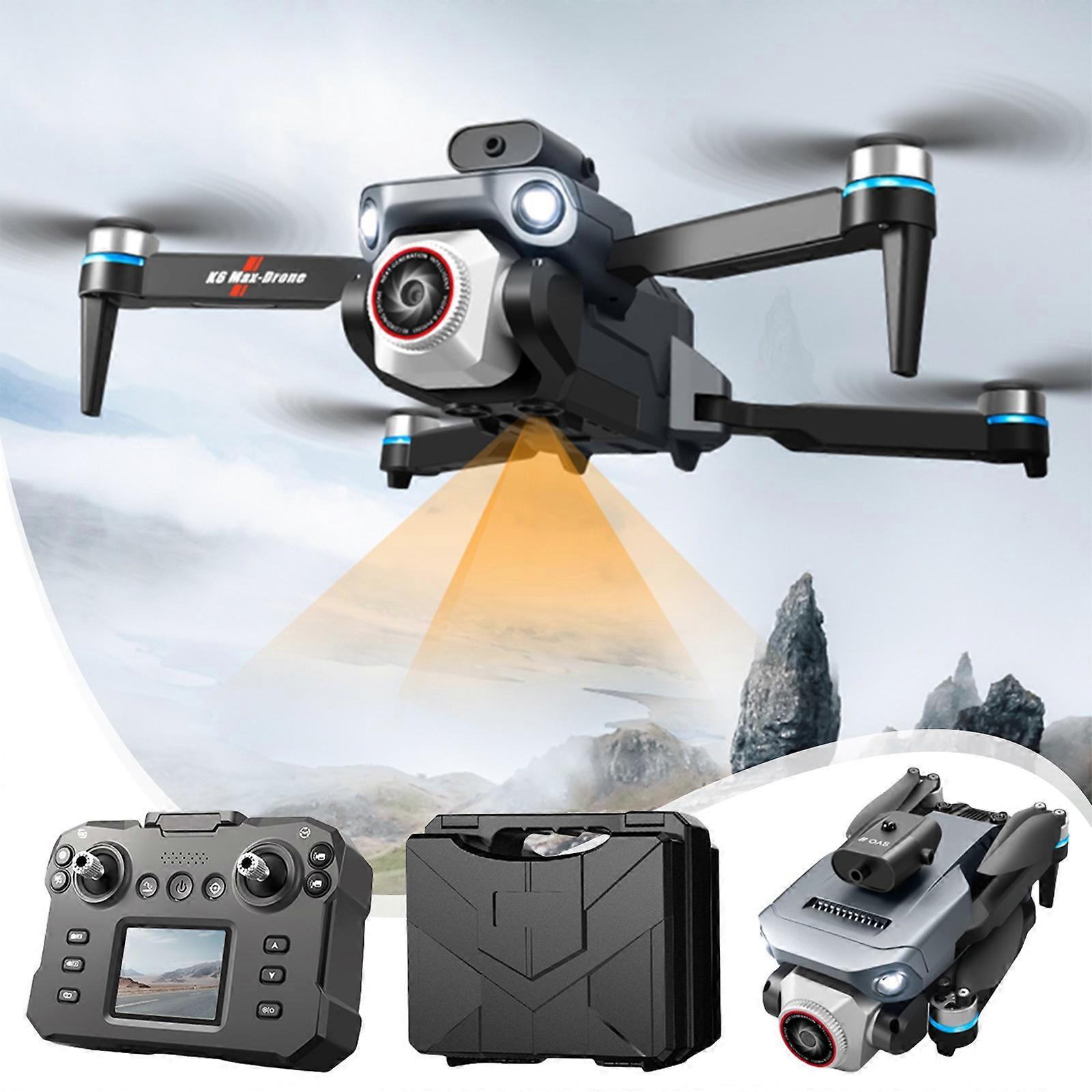 Drone With ESC Camera Brushless Motor Remote Control With Screen Display And Cool Lights 2.4G RC Quadcopter Altitude Hold For Kids Adults