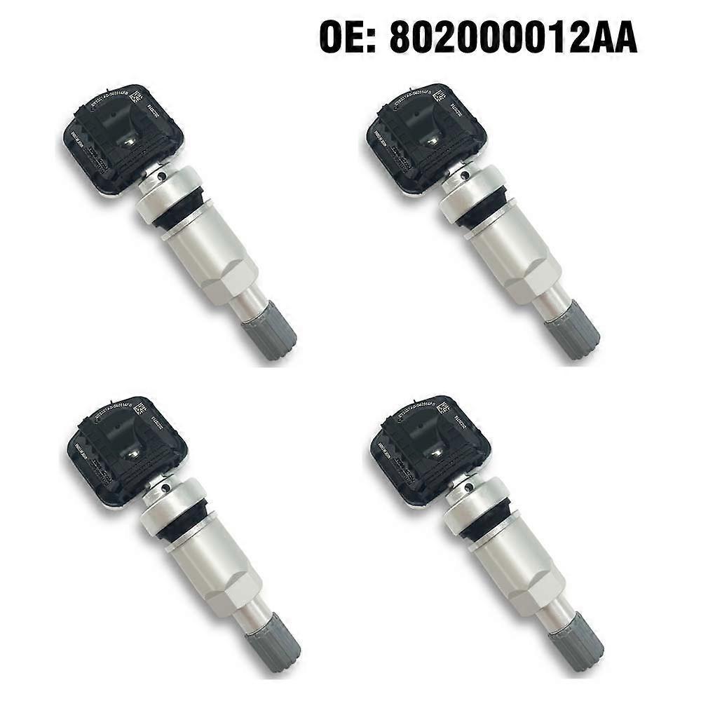 4pcs Car TPMS Sensor Tire Pressure Sensor Monitoring System 802000012AA for Chery Tiggo 4