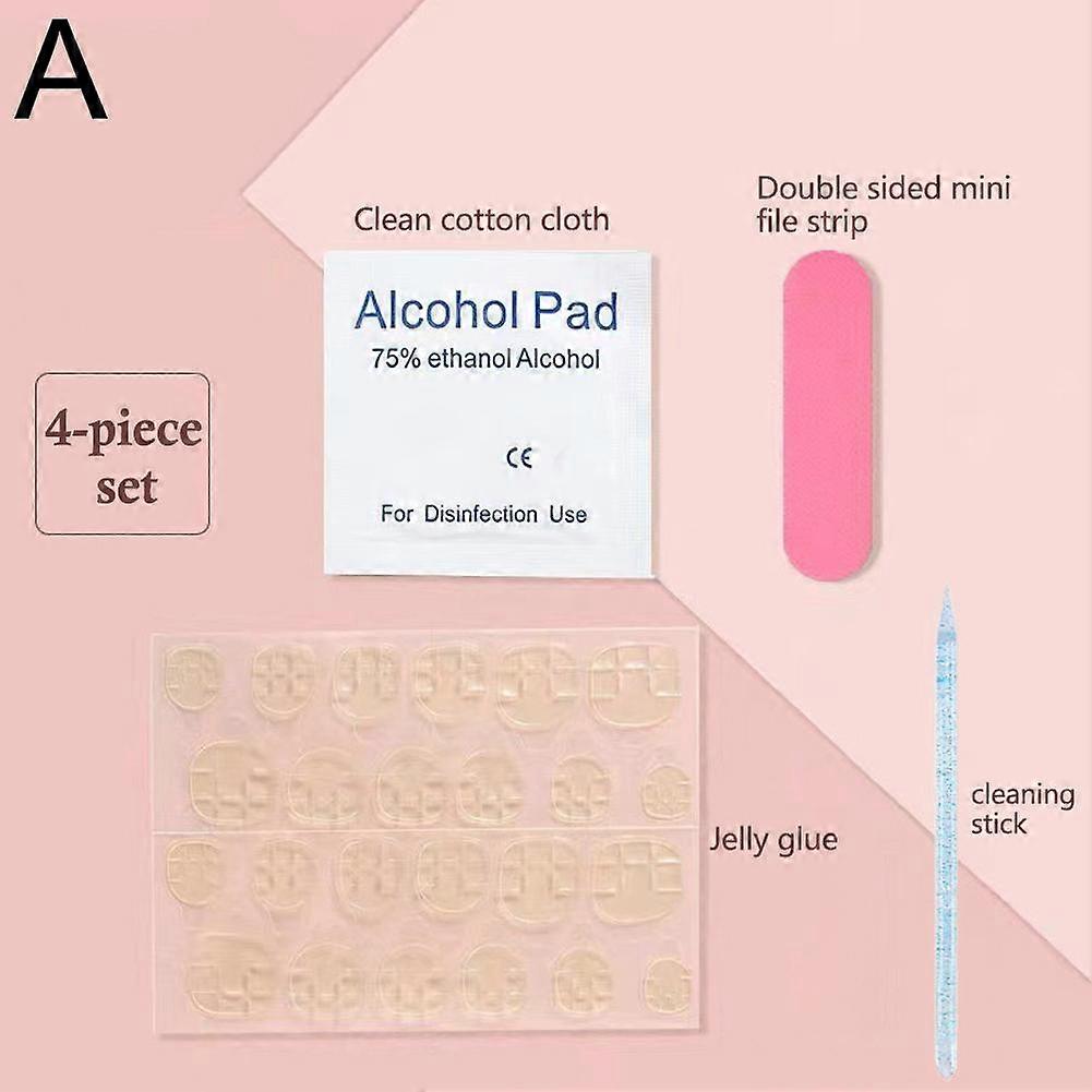 Nail Art Tool Kit Nail Jelly Glue DIY Set File Strip For Beginner