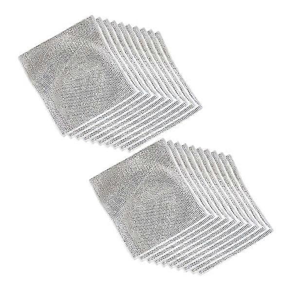 20x Gray Multipurpose Metallic Wire Dish Cloths Premium Nylon