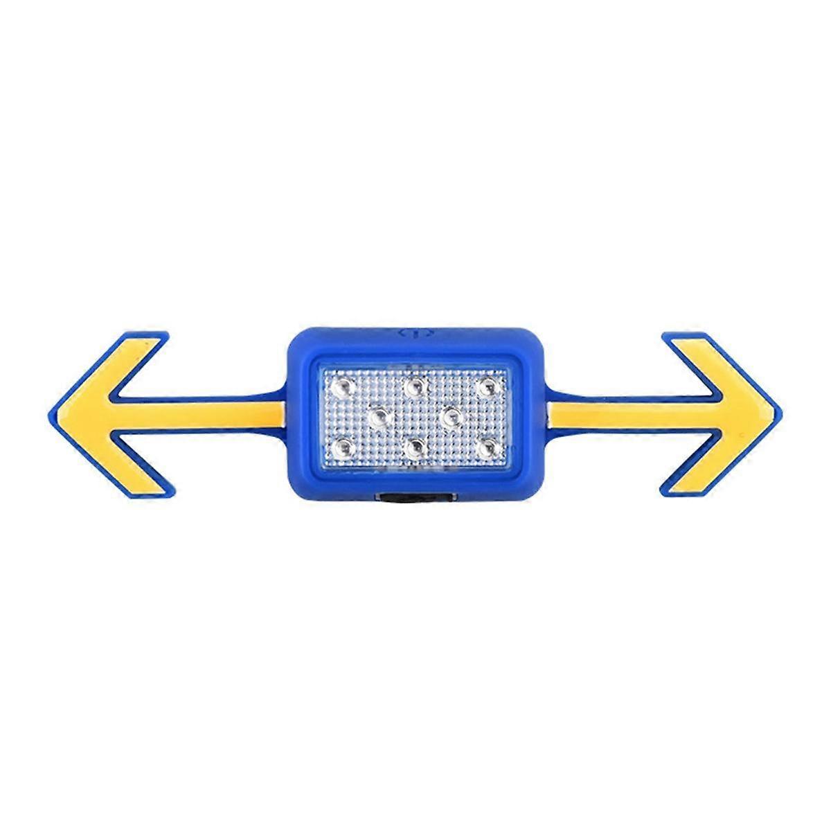 Bicycle Helmet Light Taillight Rechargeable Turn Signals Light Wireless Remote Mountain Road Bikes Scooter Part Blue