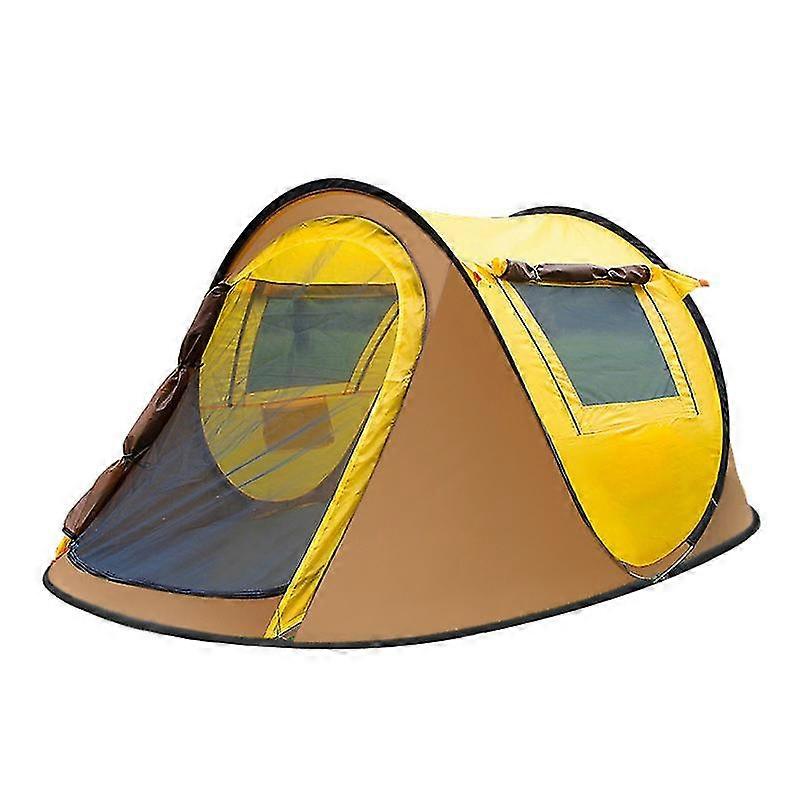 Beach Tent Fully Automatic Quick Open Double Window For 3 To 4 People Camping