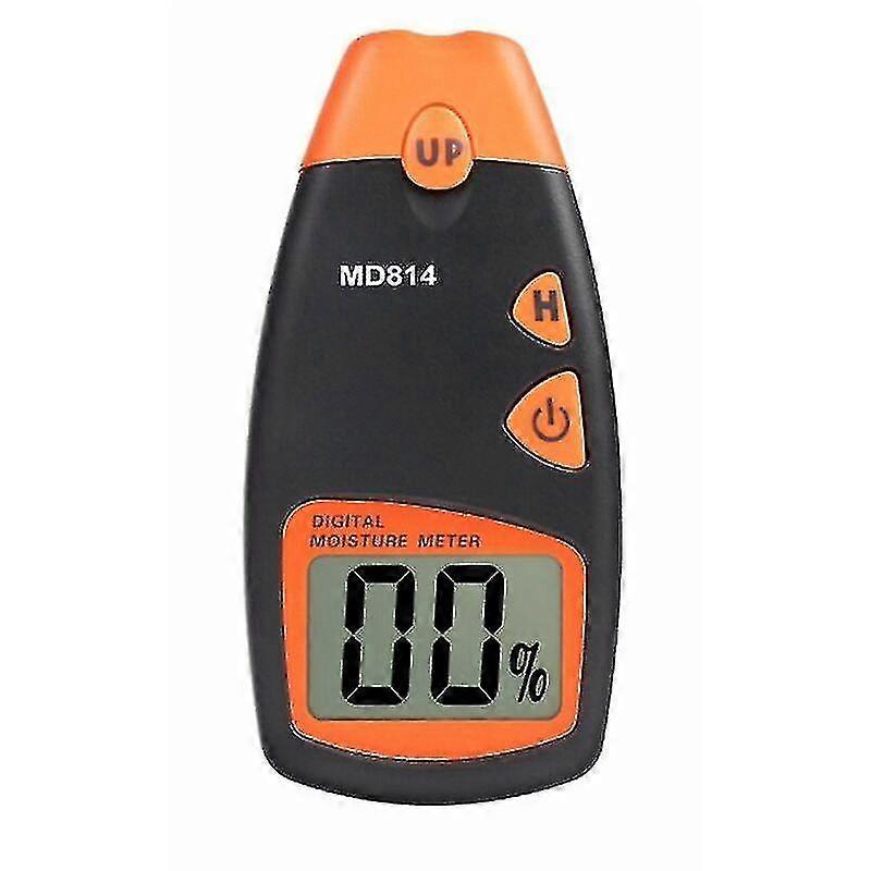 Md814 Trä Fukttestare Fyra Nål Typ Trä Hygrometer Lcd Display Digital Trä Log Fuktdetektor Jordfuktighetstestare-I lager