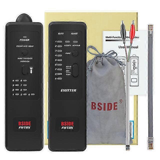Network cable tracker fwt series rj11/rj45/cat5/cat6 telephone wire tracer toner ethernet lan tester detector line finder