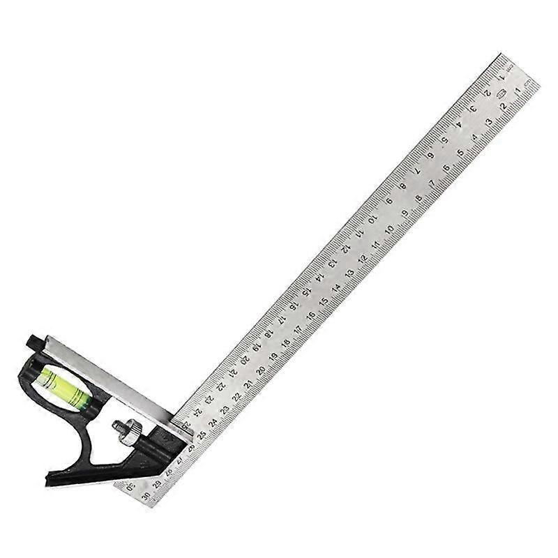 300mm Mobile Combination Square Movable Square Carpenter 90 Degrees 45 Degrees Turn Square Square P