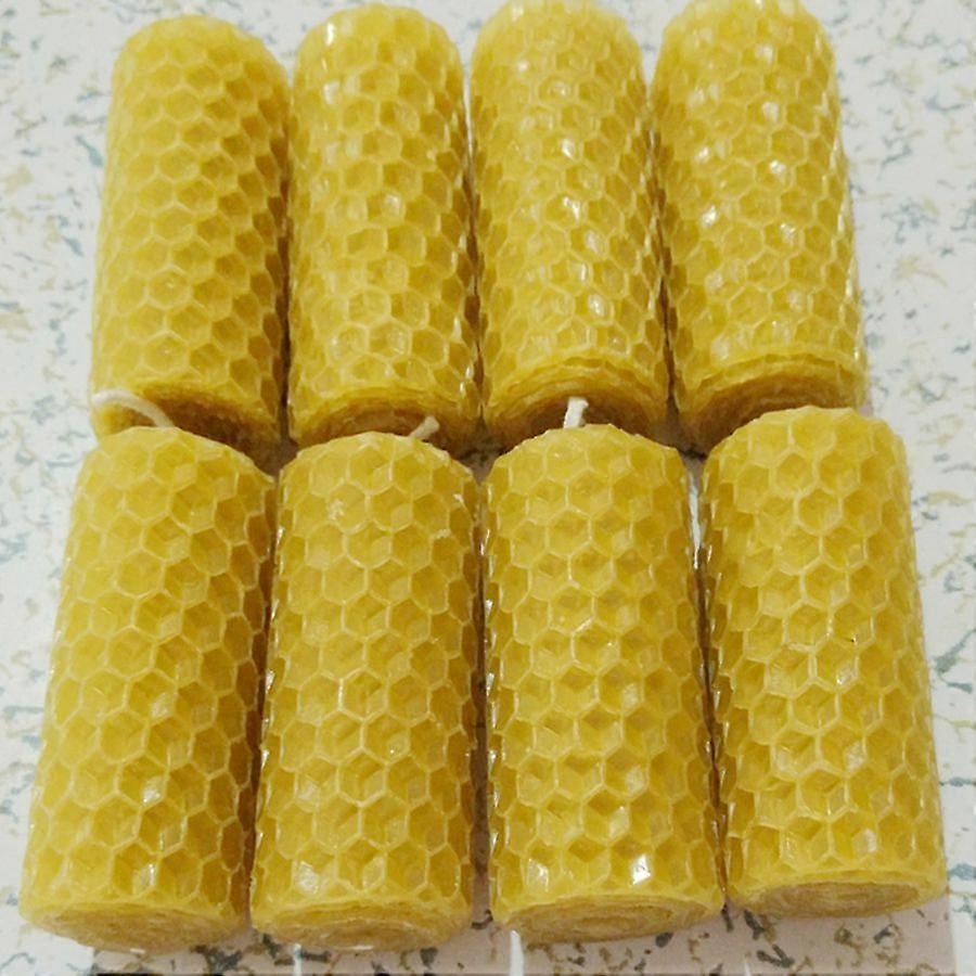 8 pieceslot handmade rolled beeswax candle