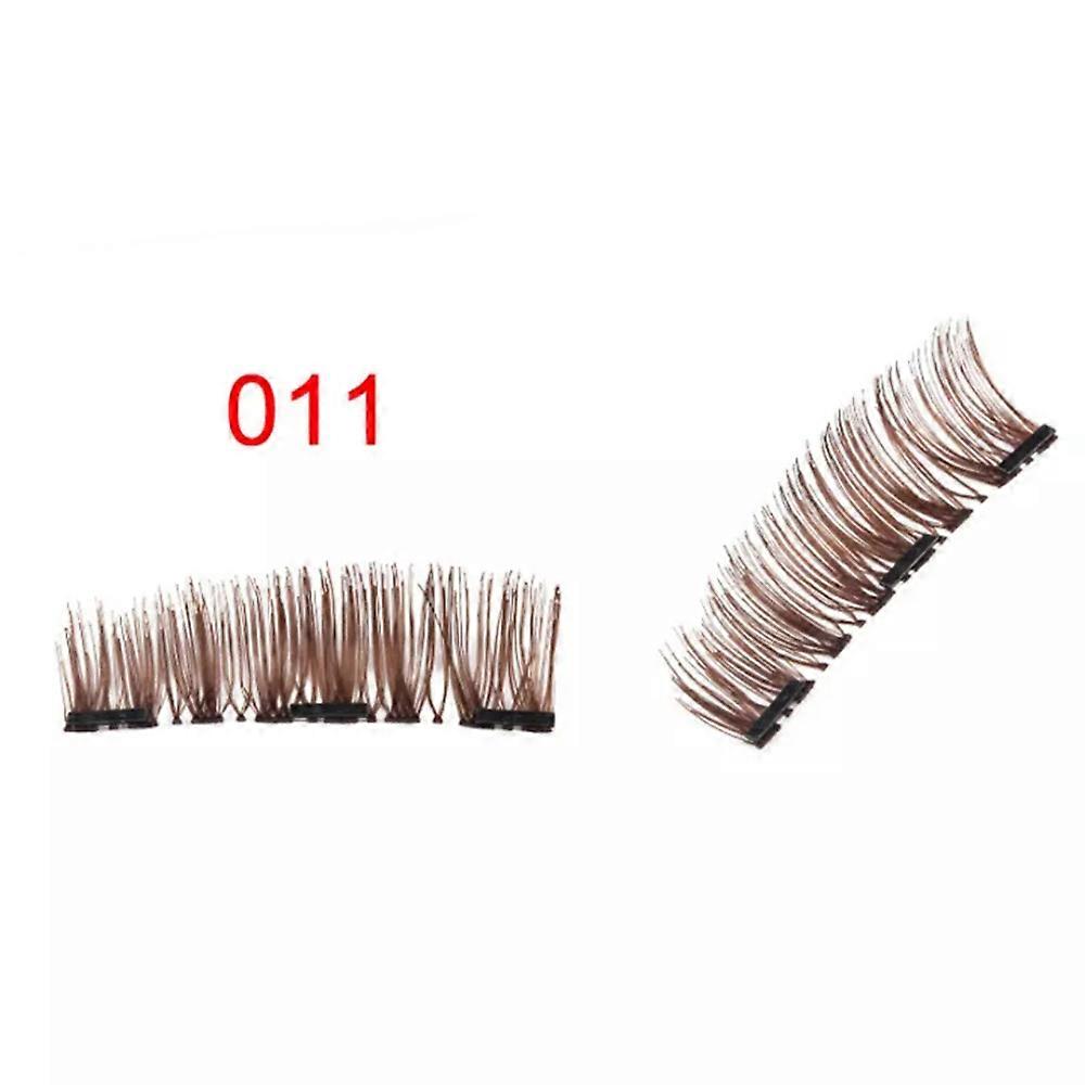 3D Magnetism Hand Knitted Eyelashes Reusable Makeup Fake Thick Dense-Eyelash