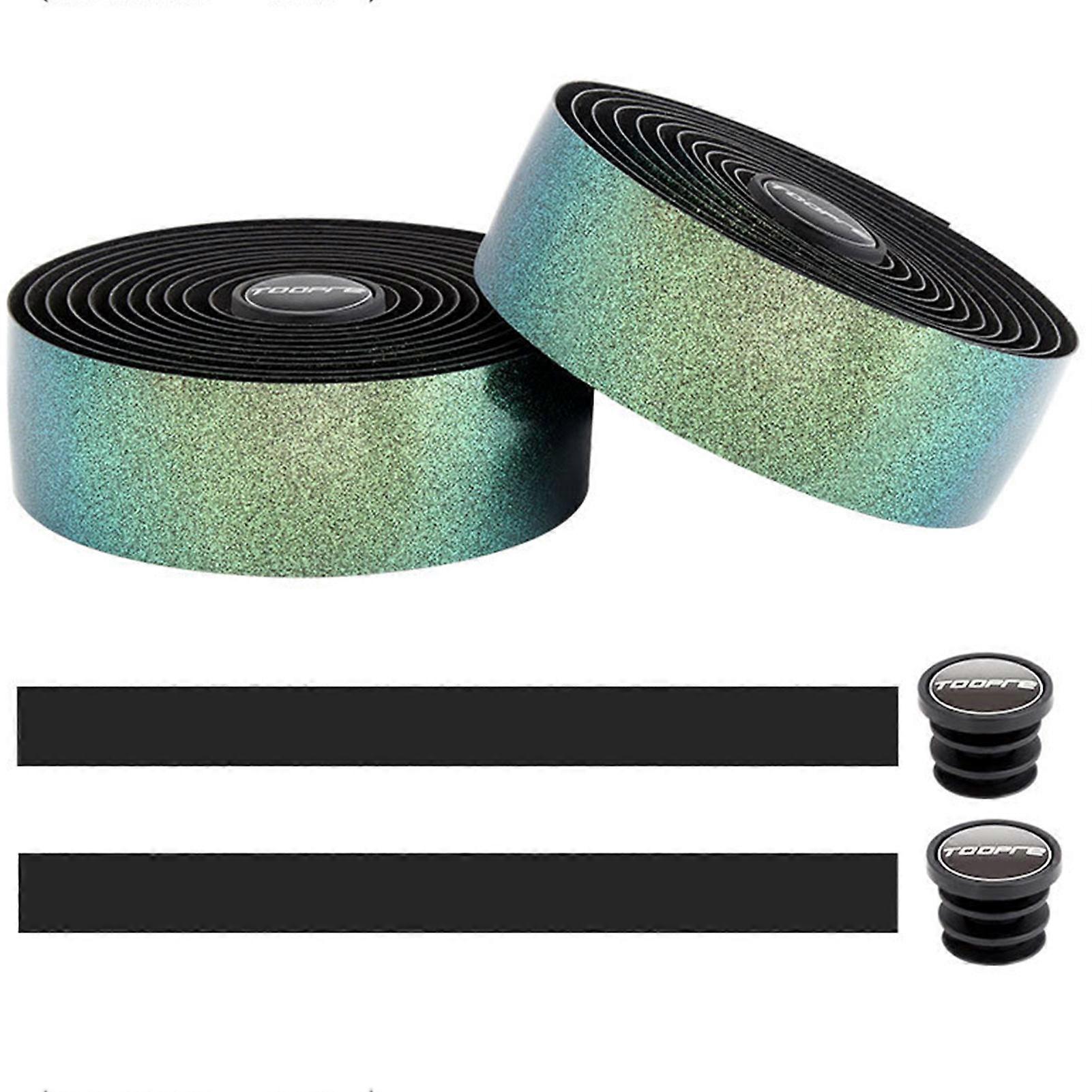 unbrand Bicycle Bar Tape Bike Handlebar Tape Gradient Cycling Handle Grip Wrap for Bike Gradient Gre