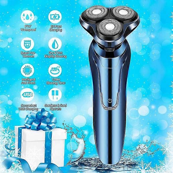 Men's Electric Razor: Wet/Dry, Waterproof Shaver