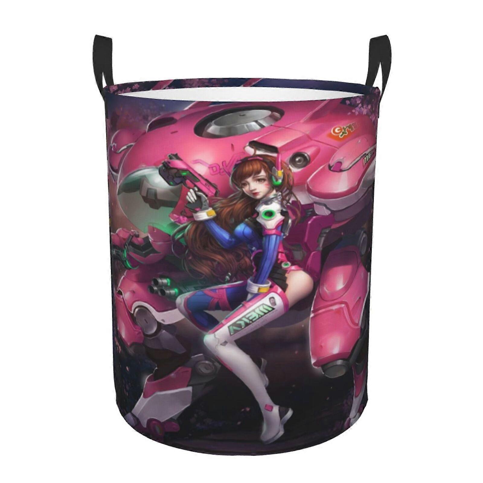 Overwatch Wäschekorb, zusammenklappbarer Wäschekorb, Schmutzwäschekorb, wasserdichter Wäschekorb, faltbarer Waschkorb SYS26072