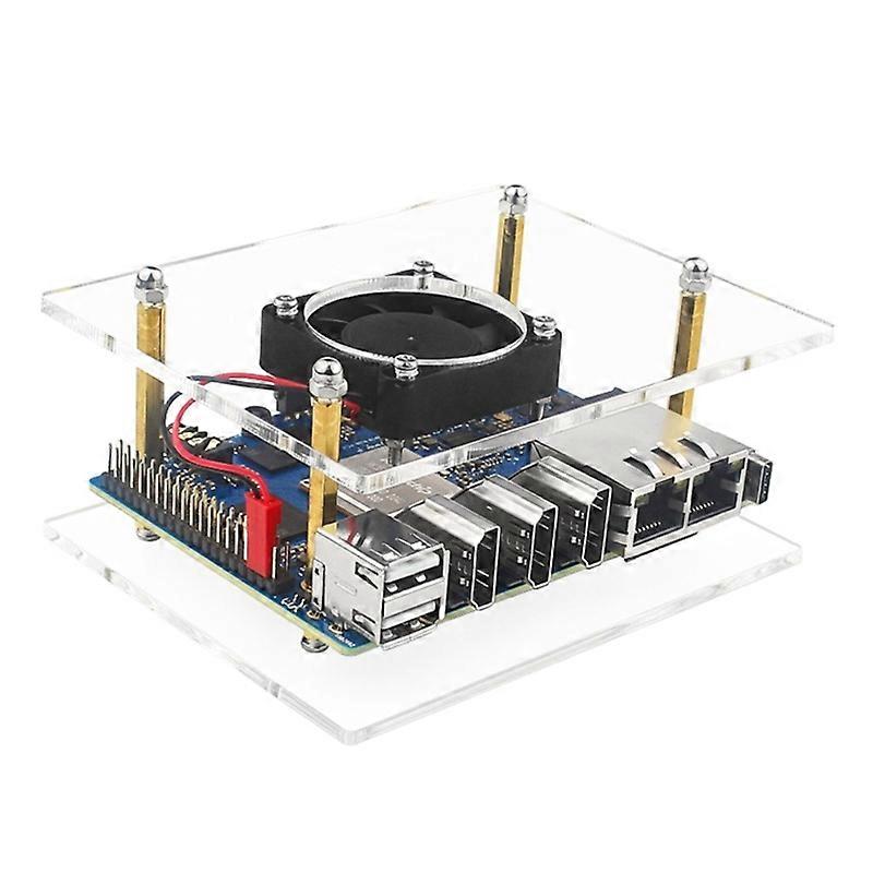 for OrangePi 5 Plus Acrylic Case Clear Cover Box 1/2/3 Layers Display Protector Optional