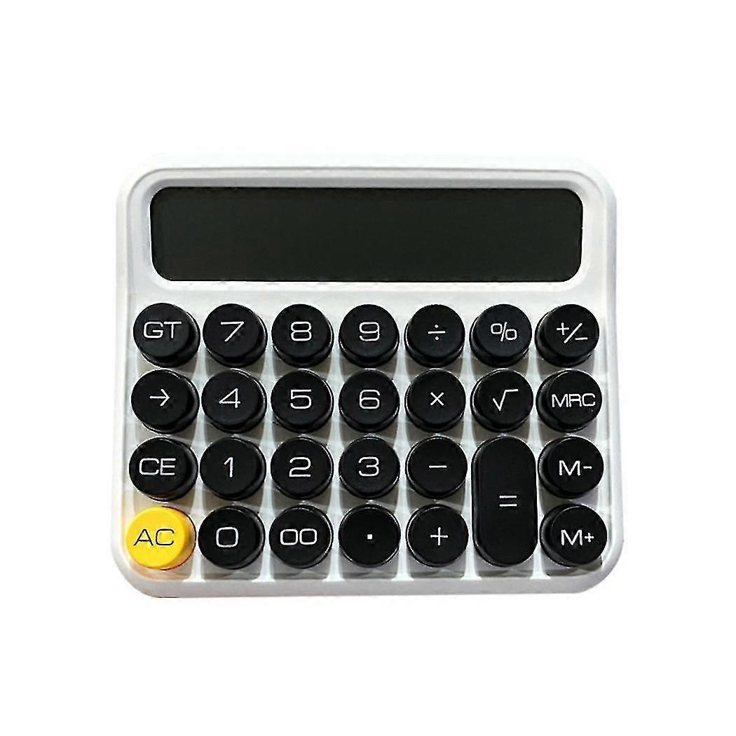12 Digits Square Calculator Stationery Big Lcd Screen Office Calculator School Dual Portable White