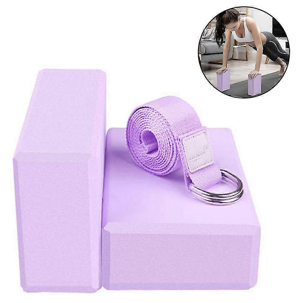 Cork Yoga Block 2 Pcs Eva Foam Yoga Block Set Of 2 Yoga Block
