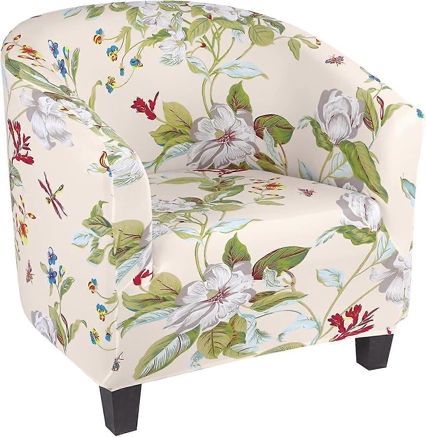 Sofa Printed Stretch Chair Cover Removable Washable Protective Cover (section D)