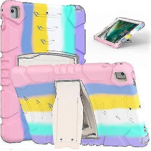 3-layer Protectionscreen Frame + Pc + Silicone Shockproof Combination Case With Holder For Ipad 9.7