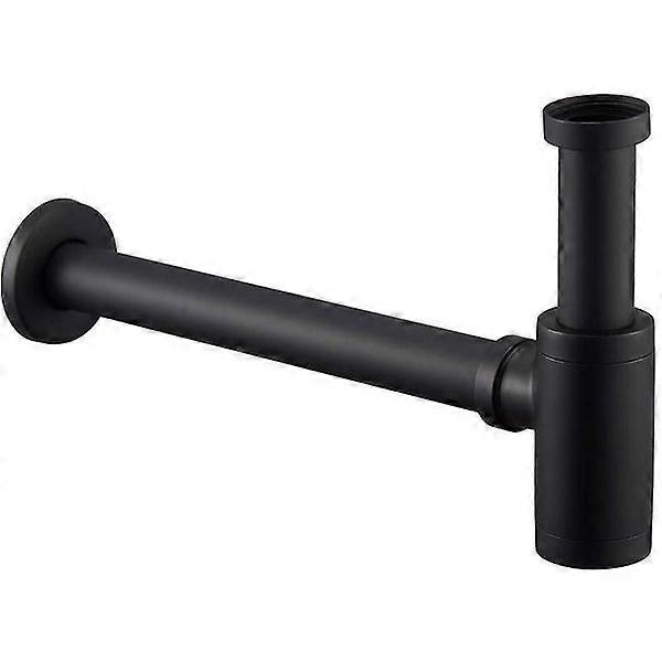 Matte Black Full Copper Anti-Odor Row Drainer - Durable and Stylish Kitchen Sink Drainage Solution