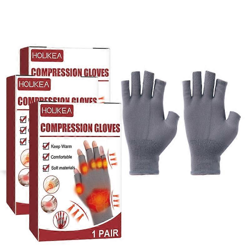 قفازات تخفيف الآلام المشتركة نصف الإصبع مريحة تحفيز عملي قفازات الدورة الدموية لتورم اليدين تصلب اليد خفيفة