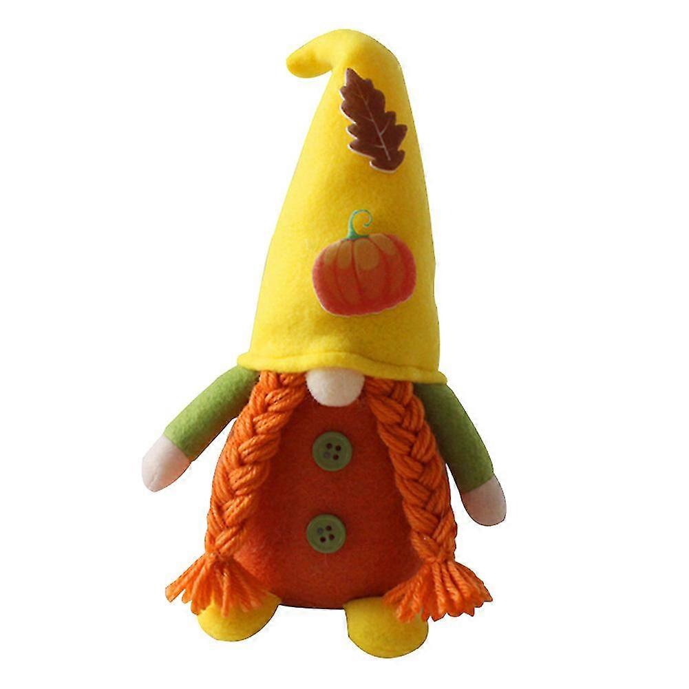 Fall Gnome Pumpkin Sunflower Swedish Nisse Tomte Elf Dwarf Plush Ornaments For Christmas Autumn Tha