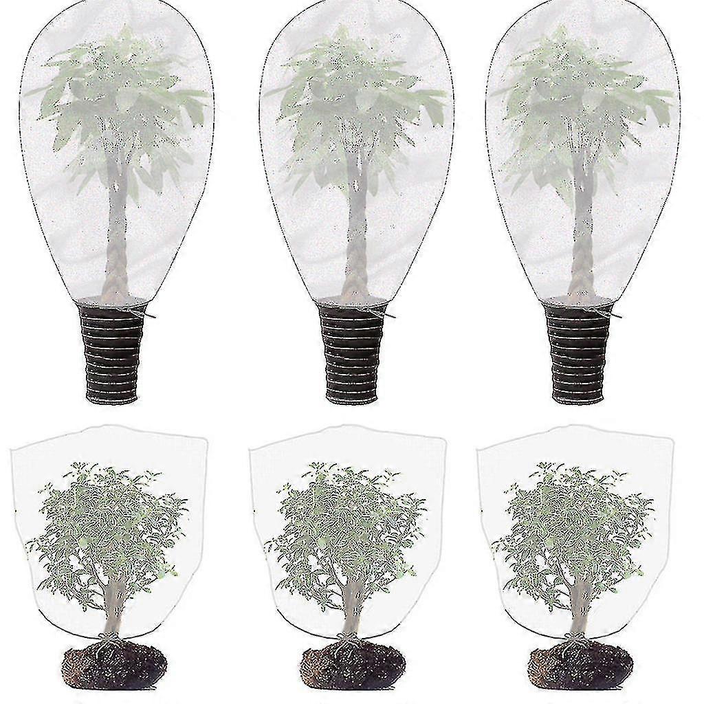 Garden Bug Barrier Netting Plant Cover With Drawstring Bird Barrier Netting Mesh( Size : 0.75*0.95m )