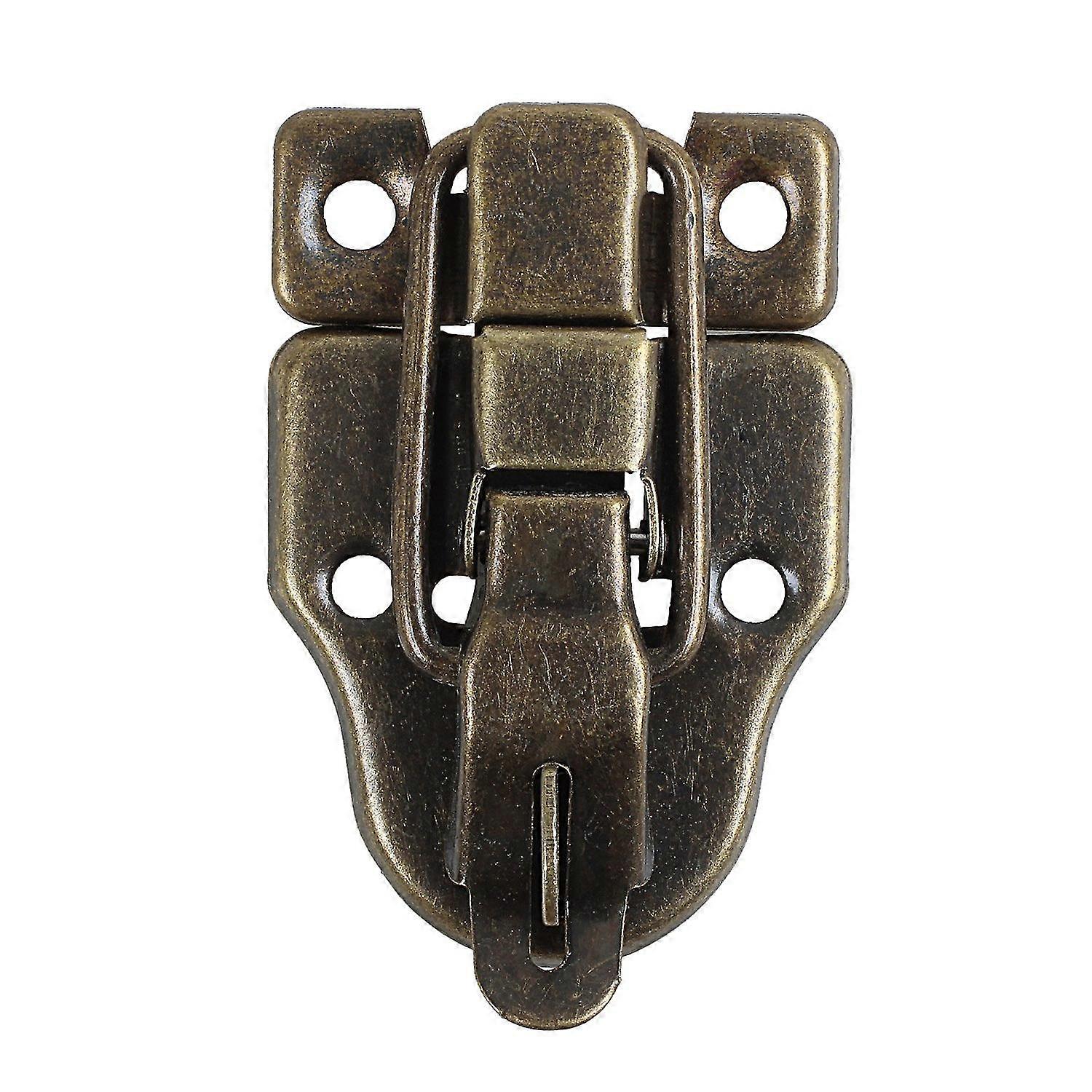 Cabinet Boxes Duckbilled Metal Toggle Latch Catch Hasp Bronze Tone