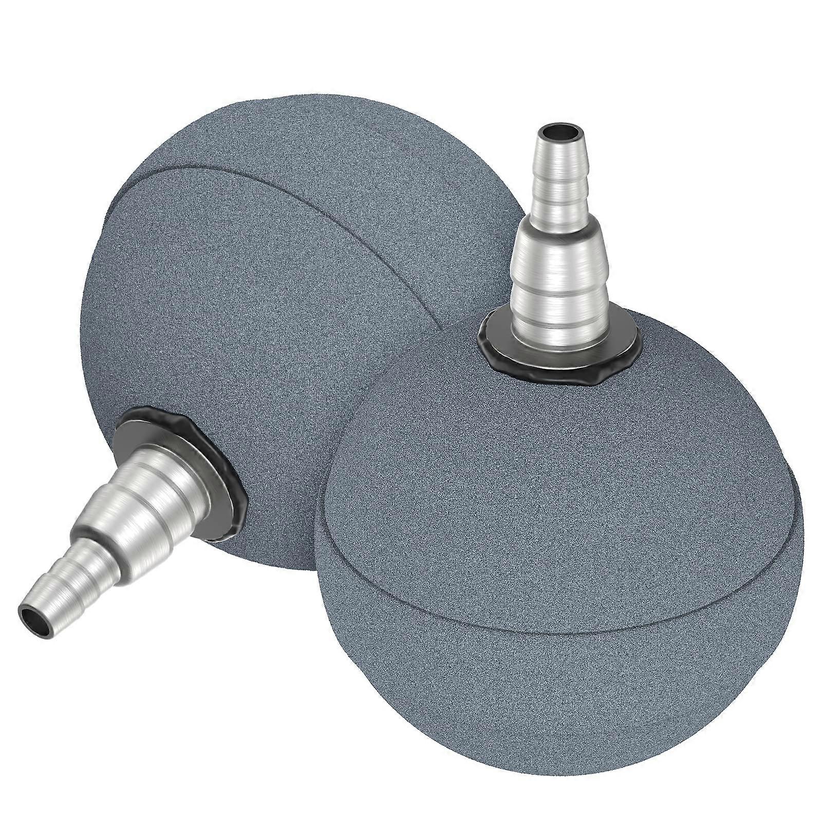 Aquarium 5cm Air Stone Ball Bubble Diffuser Release Tool for Air Pumps Fish Tanks Buckets Ponds and DWC Reservoirs, 2 Pack