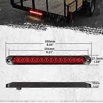 2 Pcs Trailer Brake Tail Light Bar 12-24V 15 LED, Waterproof Tail