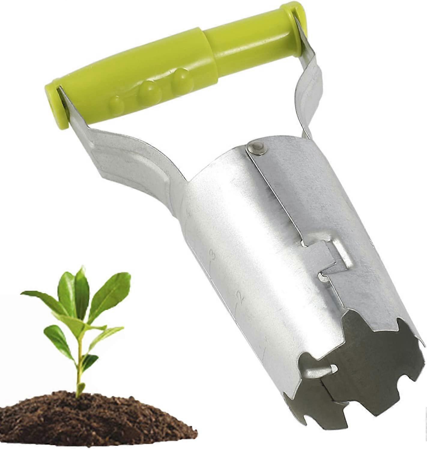 Transplanter Bulb Planter Tool with Depth Marker
