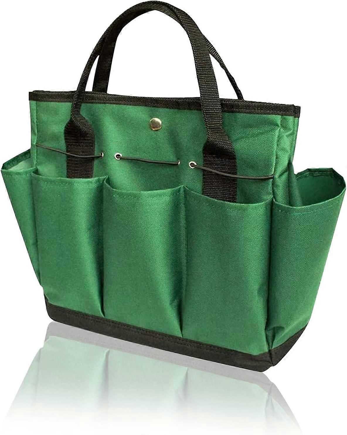 Garden Tool Storage Bag with 9 Pockets(Green)