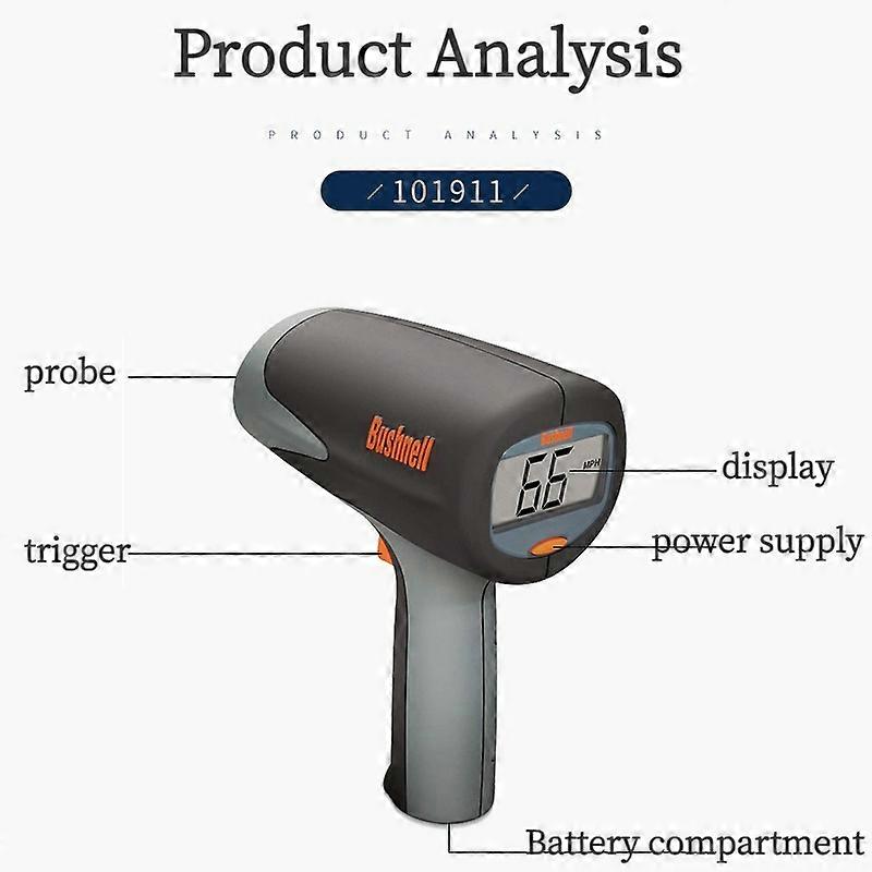 Hand held radar velocimeter Automobile velocity radar gun Car Ball game ...