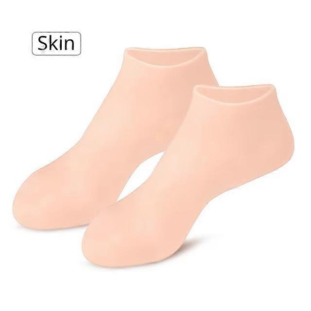 Calcetines y guantes exfoliantes de silicona antideslizantes para pies y manos, mscara de Spa, guantes exfoliantes para manos, previene la sequedad de