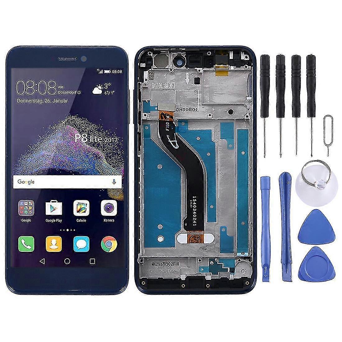 Oem Lcd Screen Compatible with Huawei P8 Lite (2017) Digitizer Full Assembly With Frame (black)