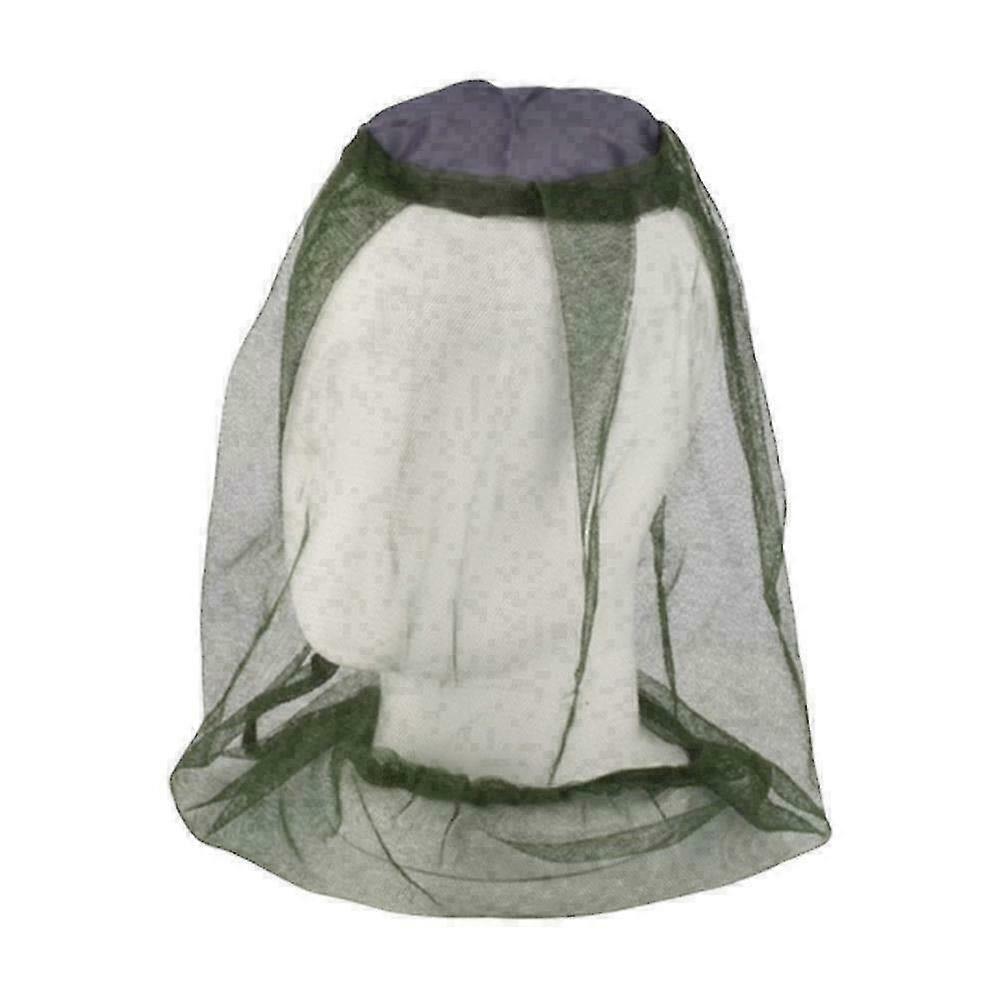 Mosquito Insect Hat Bug Mesh Head Net Face Protector Net Fine Travel Nieuw (groen) (1pcs)