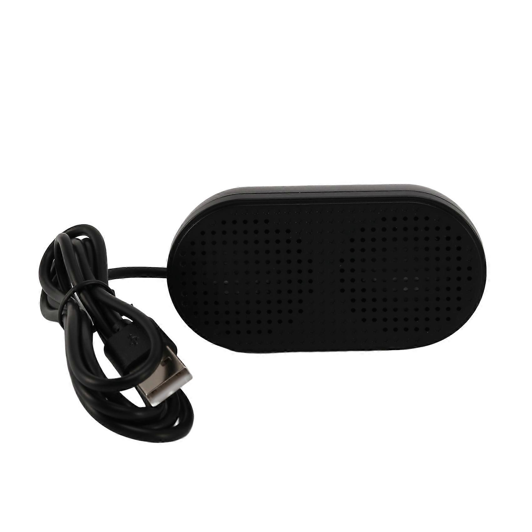 USB Speaker Portable Loudspeaker Powered Stereo Multimedia Speaker for Notebook Laptop PC(Black)