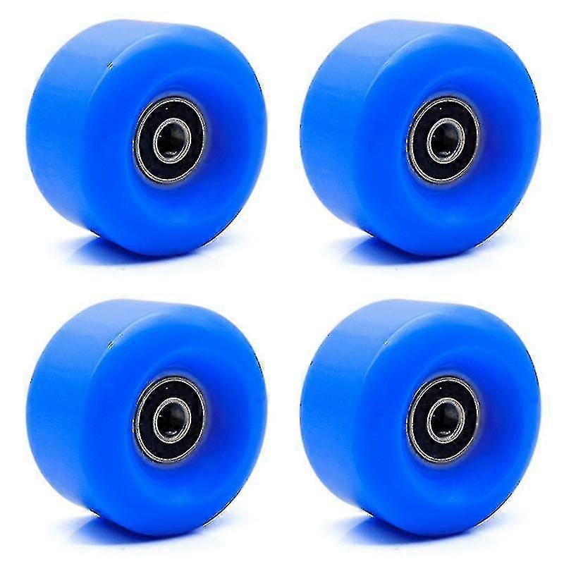 4pcs Double Row Roller Skates Four-wheel Roller Skates Roller Skates Non-shiny Wheels Pu Wear-resis