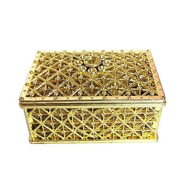 Rectangular Hollow Out Gold Plated Silver Plated Plastic Chinese Gift Candy Box Creative Candy Box (12pcs)