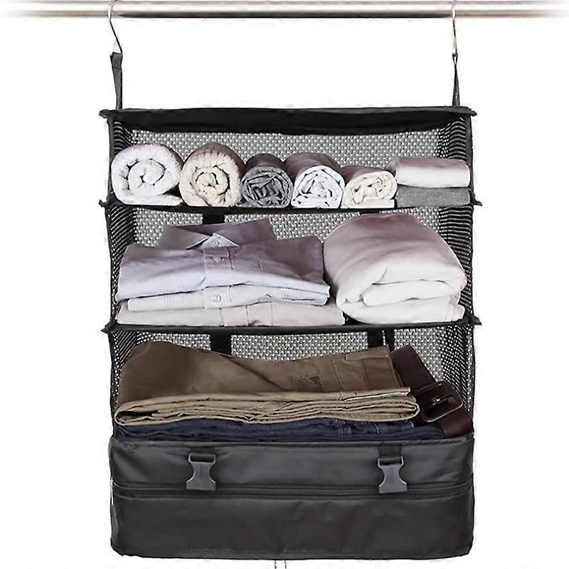 EVAGO EVAGO Travel Luggage Organizer and Packing Cube Space Saver With Built In Hanging Shelves and Laundry Storage Compartment/ Save Room In Suitcase