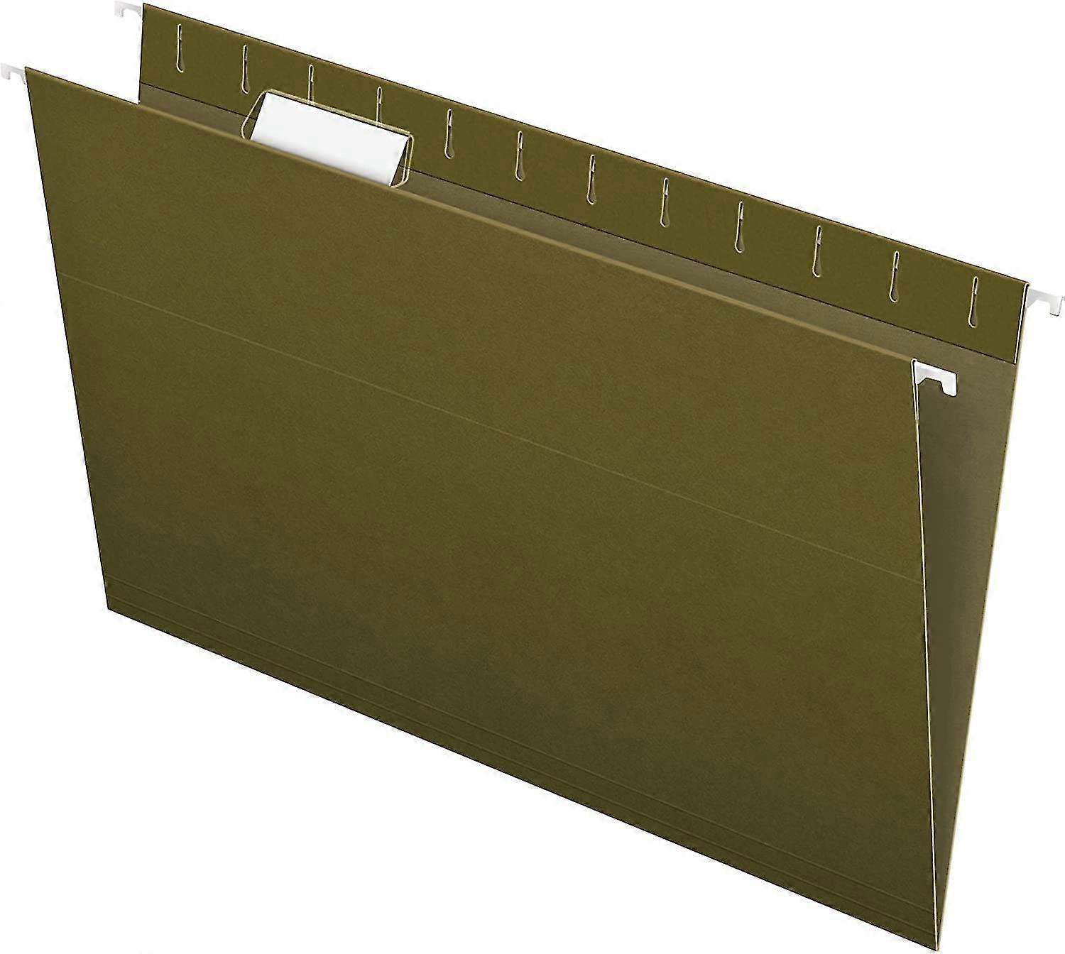 Recycled Hanging Folders, Legal Size, Standard Green, 1/5 Cut, 25/BX (81622)