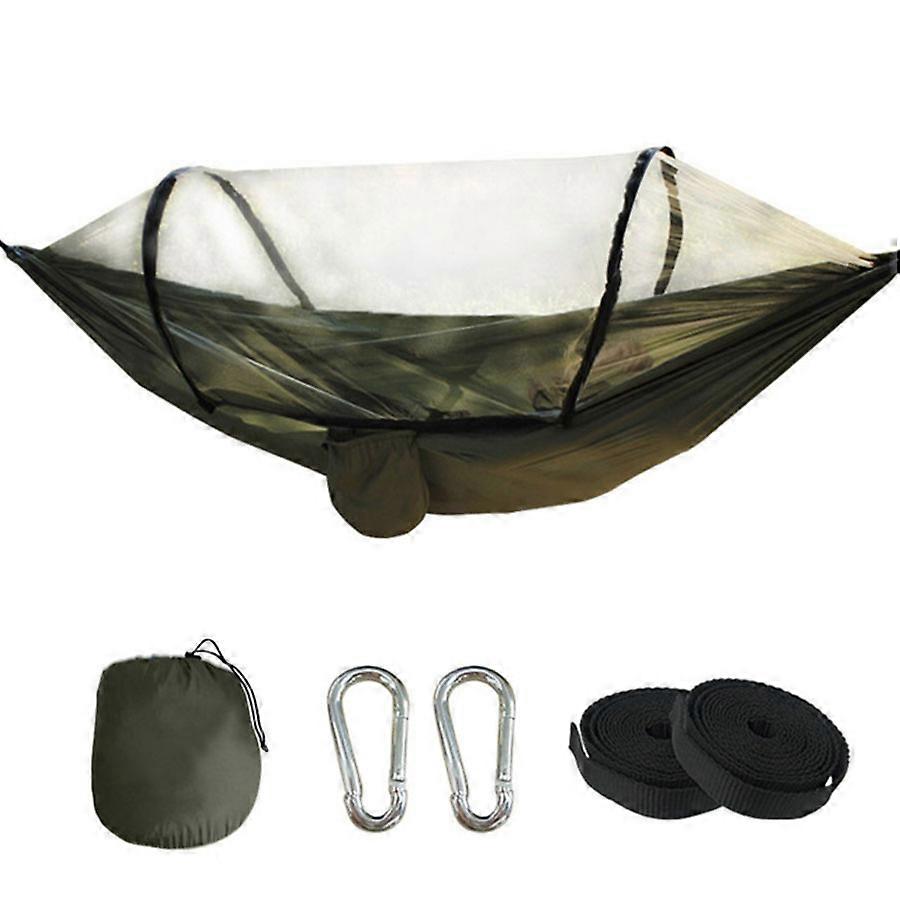 MIMIGO Camping Tree Hammock with Mosquito and Bug Netting - Parachute Lightweight Nylon - Portable Ultralight - for Indoor, Outdoor, Hiking, Camping,