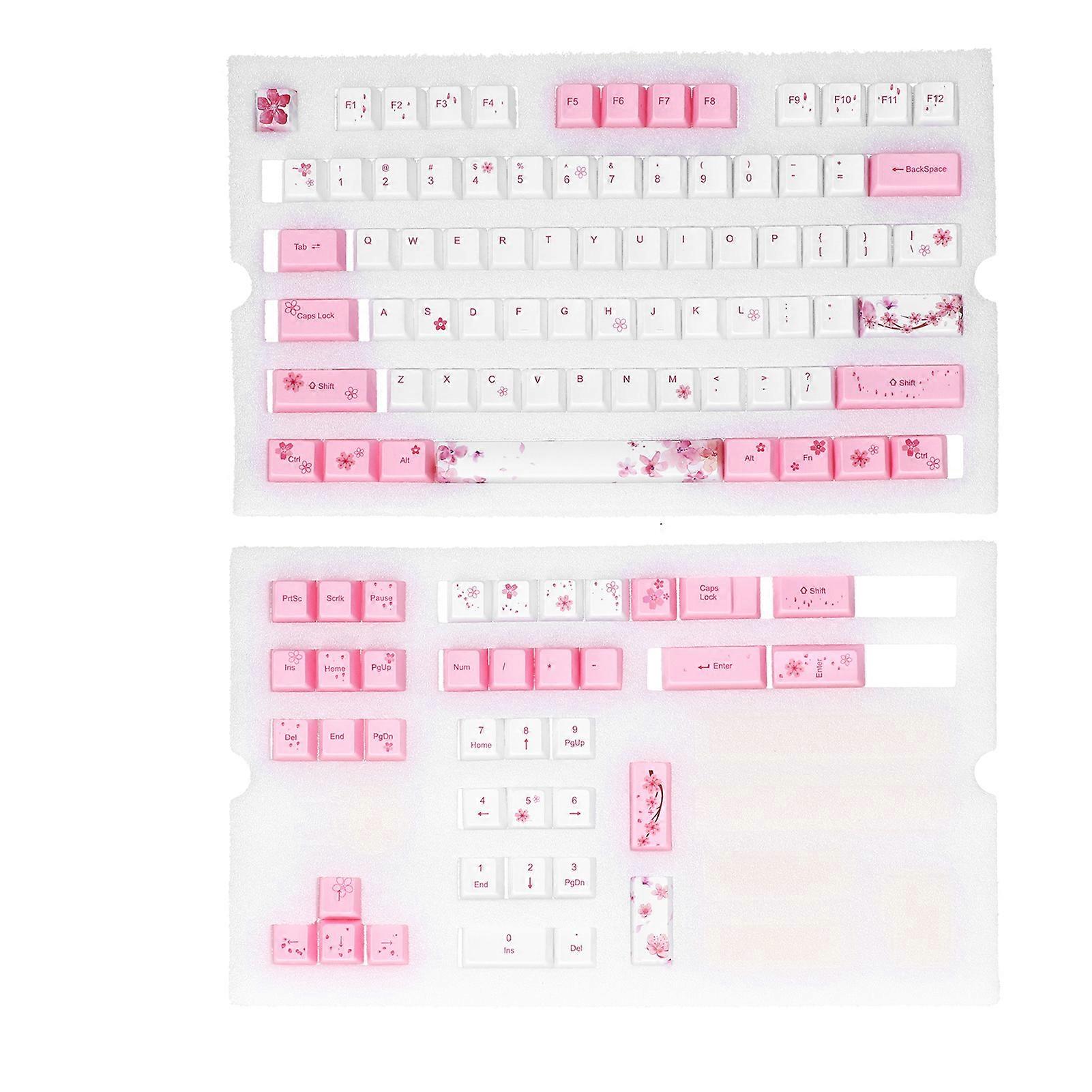 Dye Sublimation Keycaps PBT 113 Keys English Universal Mechanical Keyboard Accessories