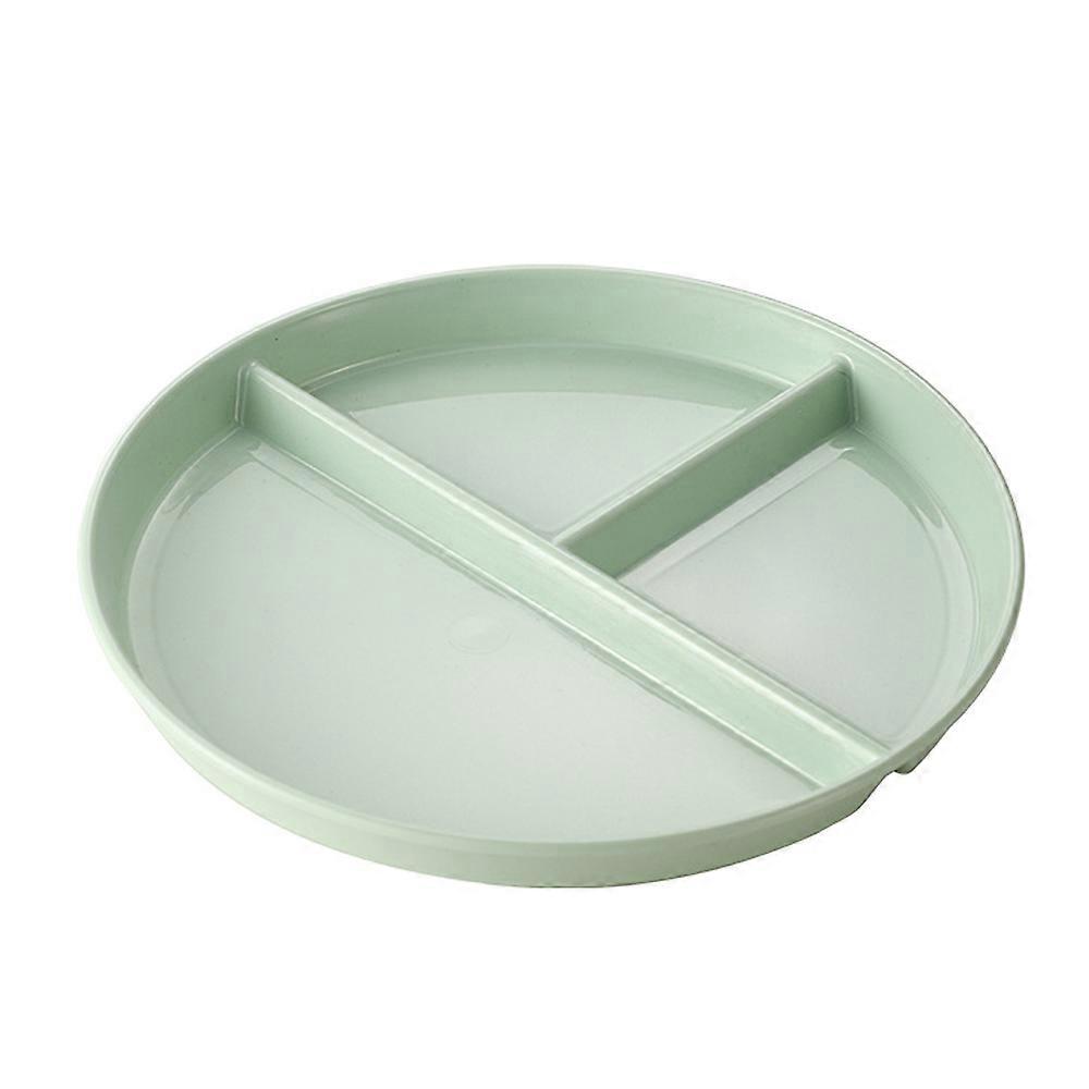 HOME Portion Control Plate,Reusable Plastic Divided Plate With 3 Compartments