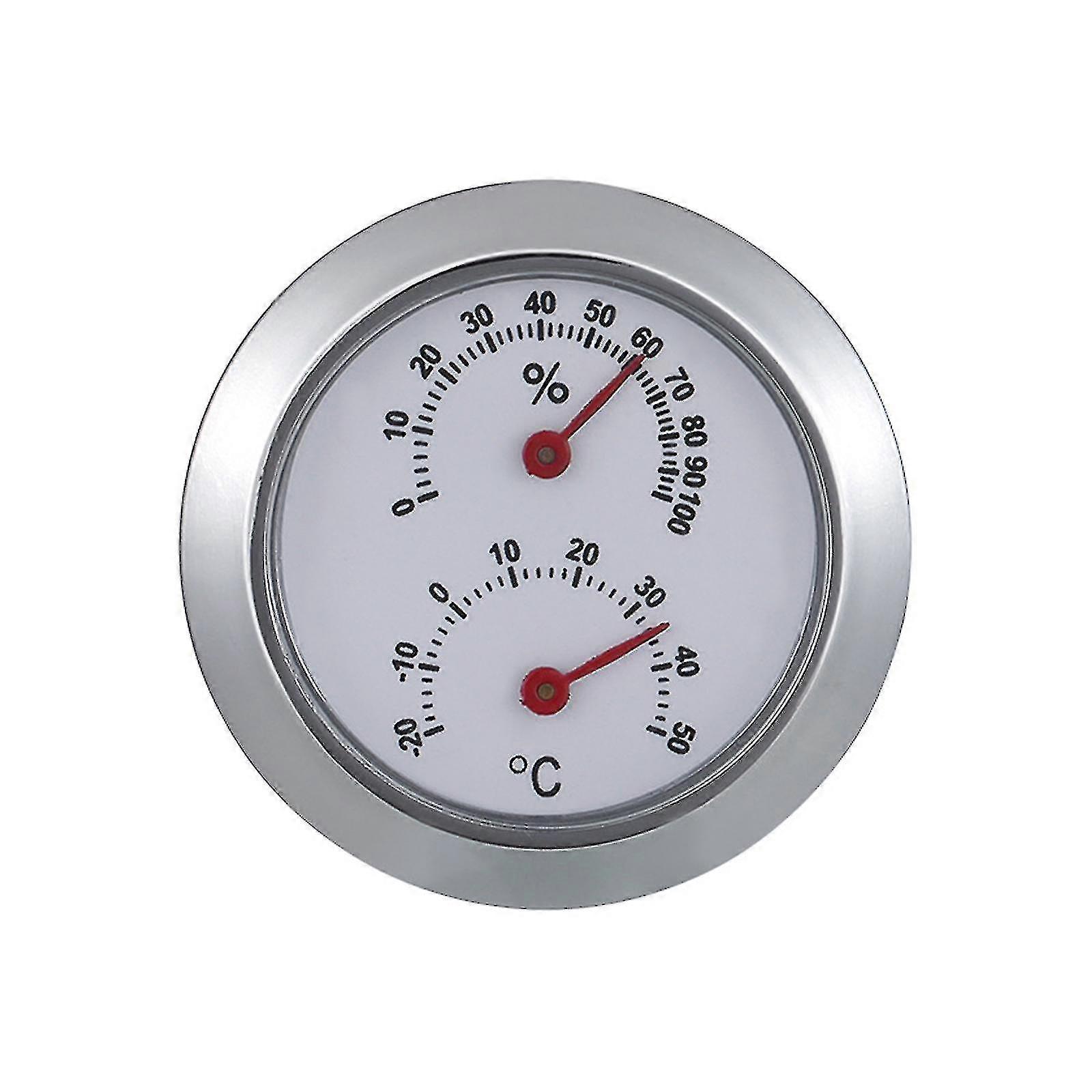 Mini thermomètre hygromètre numérique rond, indicateur de température et d'humidité