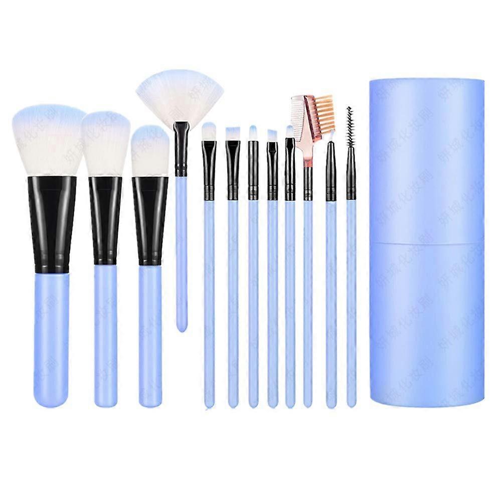 12Pcs Makeup Brush Set with Holder Premium Synthetic Foundation Brush