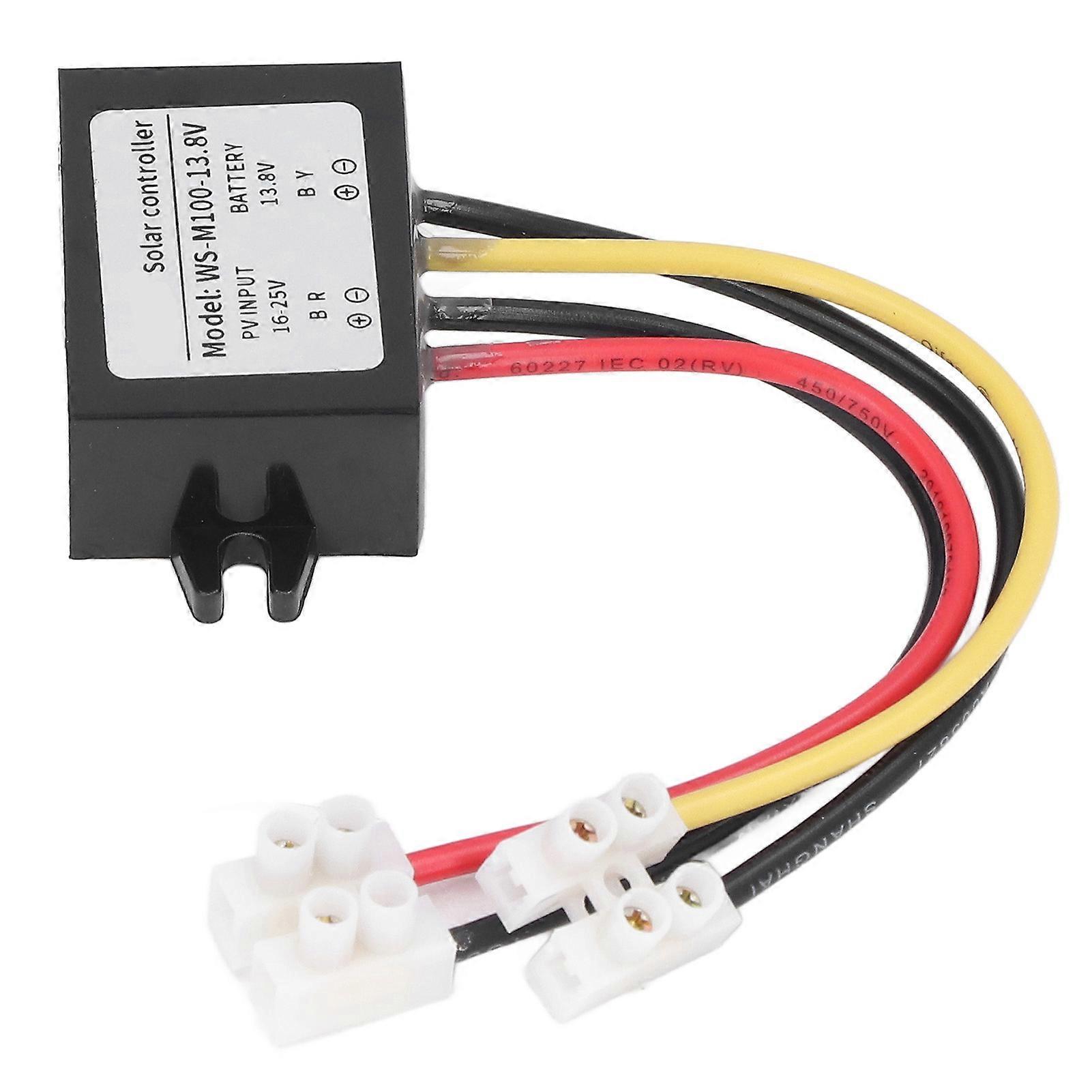 MPPT Solar Controller Protective Control Panel Switch Battery Charging Supplies 100W WS-M100-13.8V