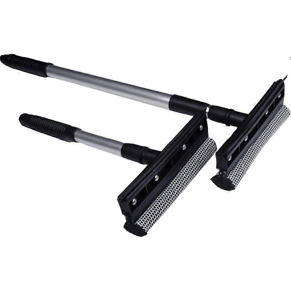 Double Sided Window Scraper with Retractable Handle Multifunction Window Scraper