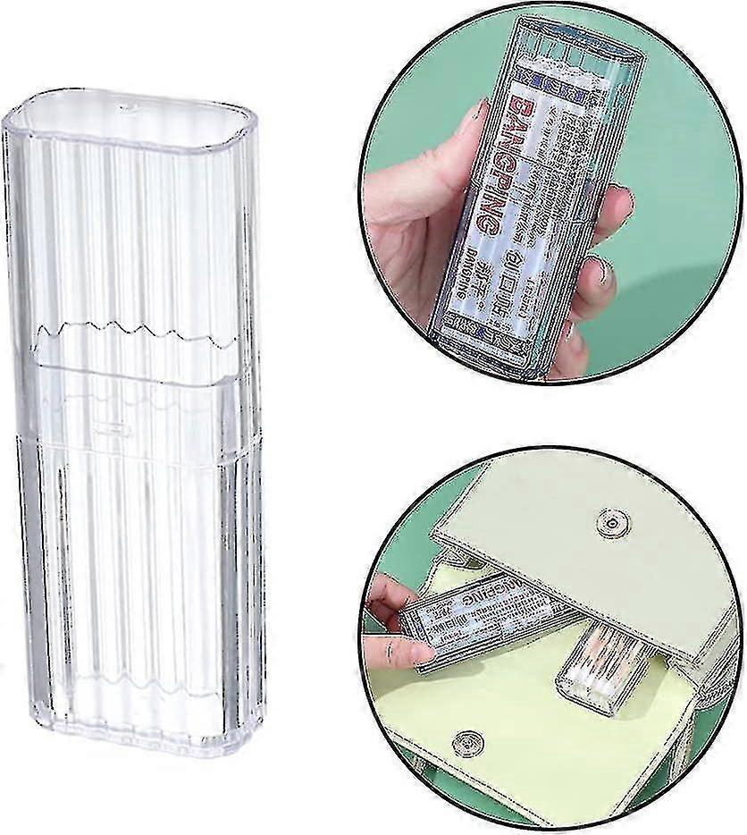 4 Pcs Cotton Swab Holder for Travel Mini Travel Swab Case Cotton Swab Box for Makeup Sponge Cotton Swabs 4.26TTR