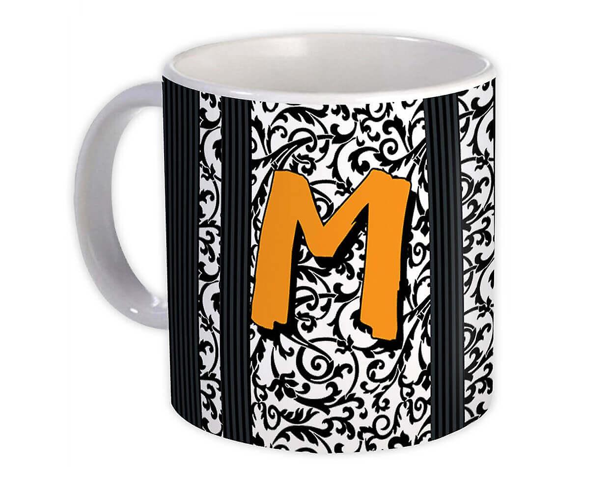 Presentmugg: Monogram Letter M Alphabet