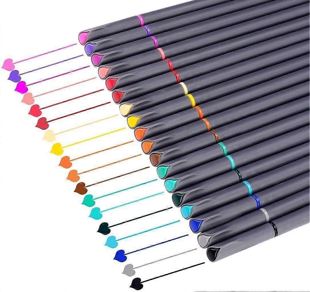 18 Colors Journal Planner Pens - Fine Point Markers for Writing Note Taking