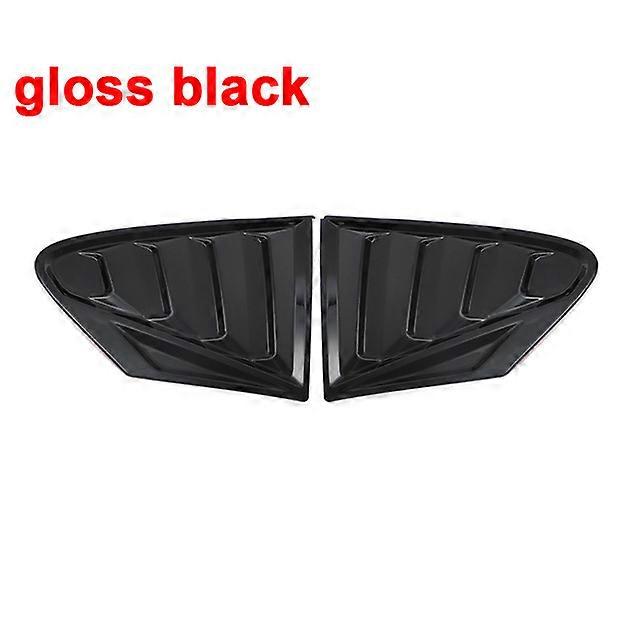 For Ford Focus ST-LINE MK4 Window Side Louvers Vent Hatchback 2019 2020 2021 2022 Car Style ABS Trim Frame Carbon Fiber black