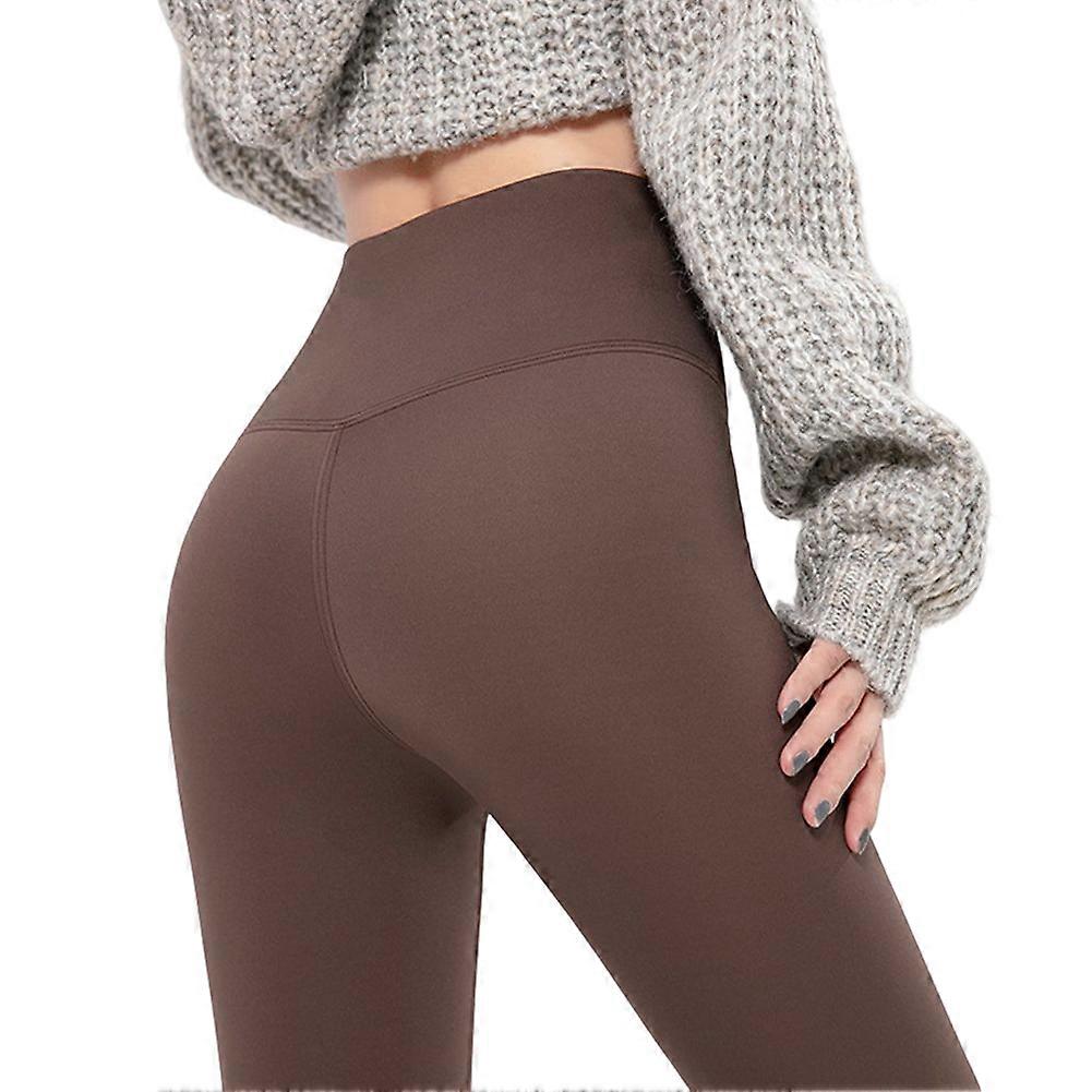 Winter Warm Tights Elastic Tight Leggings for Women Elasticity Solid Color Stretch Bottoms with High Waistband