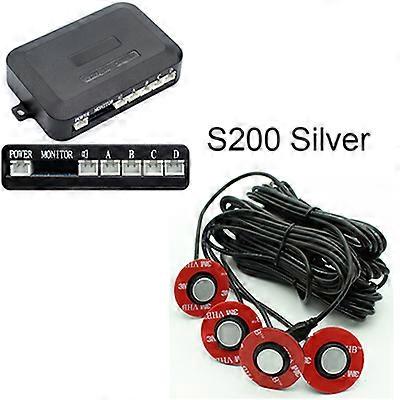 GreenYi Car Flat Parking Sensor System with 13MM Adjustable Round Sensors Reverse Backup Radar Sound Buzzer Alarm Waterproof